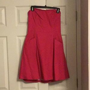 Lilly Pulitzer pink strapless dress